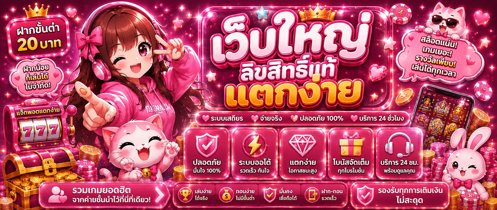 แบนเนอร์หน้าแรก หมาน123 เว็บตรง สล็อตวอเลท สมัครง่าย